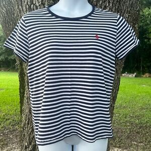 POLO RALPH LAUREN USA PATRIOTIC T SHIRT NAUTICAL STRIPED XL SHORT SLEEVE